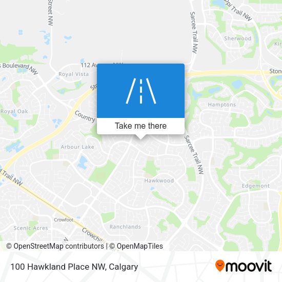 100 Hawkland Place NW map