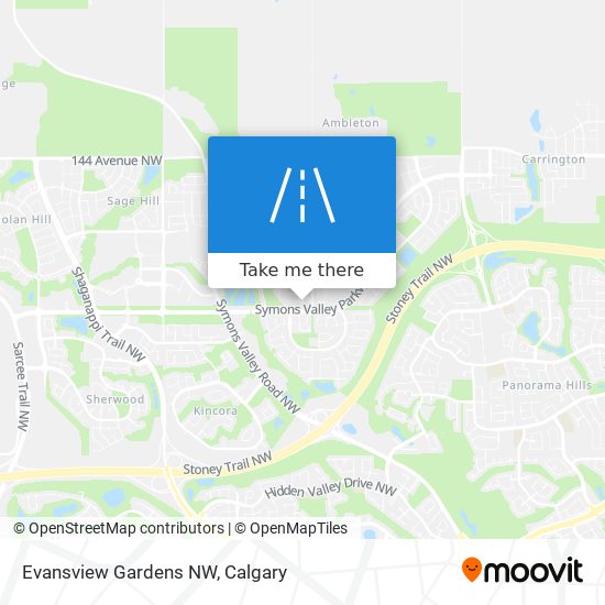 Evansview Gardens NW map