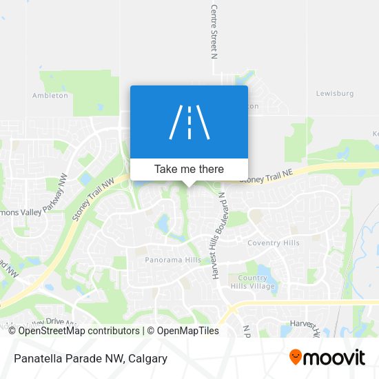 Panatella Parade NW map