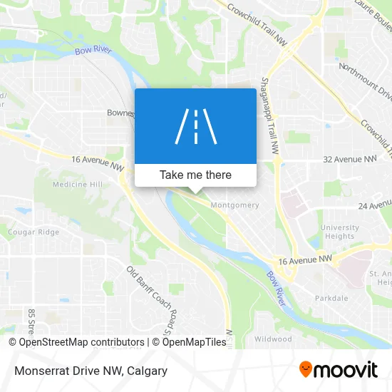 Monserrat Drive NW map