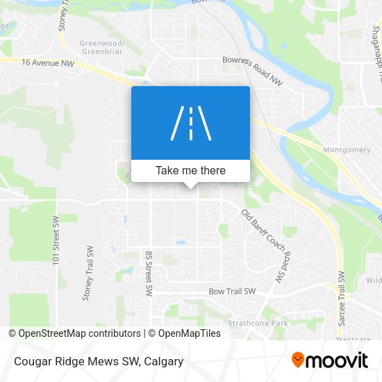 Cougar Ridge Mews SW map