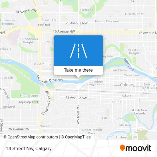 14 Street Nw map