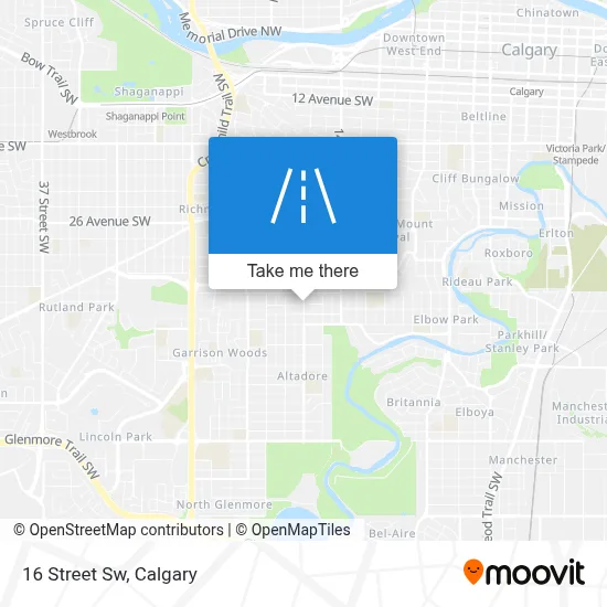 16 Street Sw map
