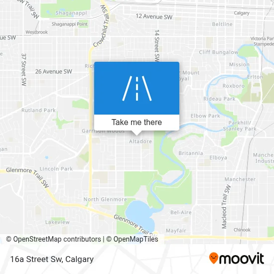 16a Street Sw map