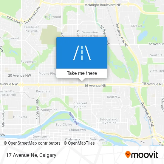 17 Avenue Ne map