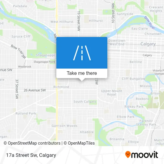 17a Street Sw map