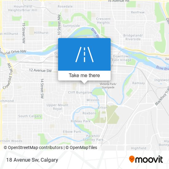 18 Avenue Sw map