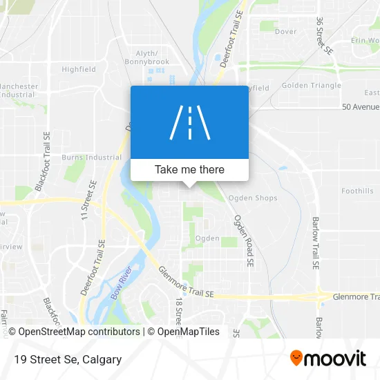 19 Street Se map