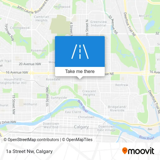 1a Street Nw map
