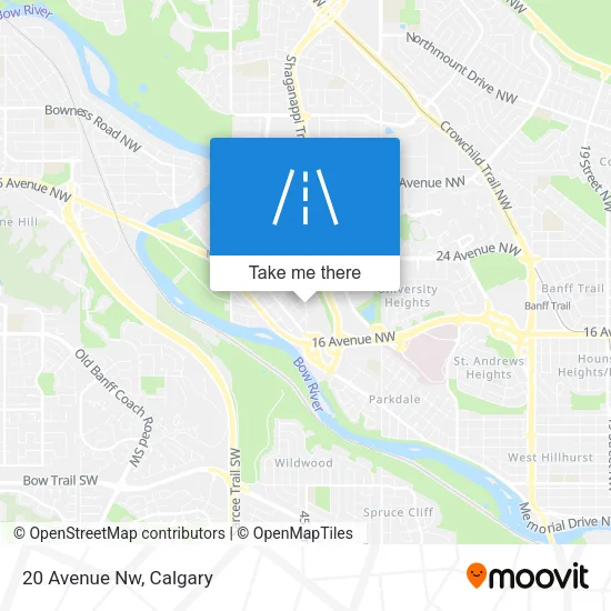 20 Avenue Nw map