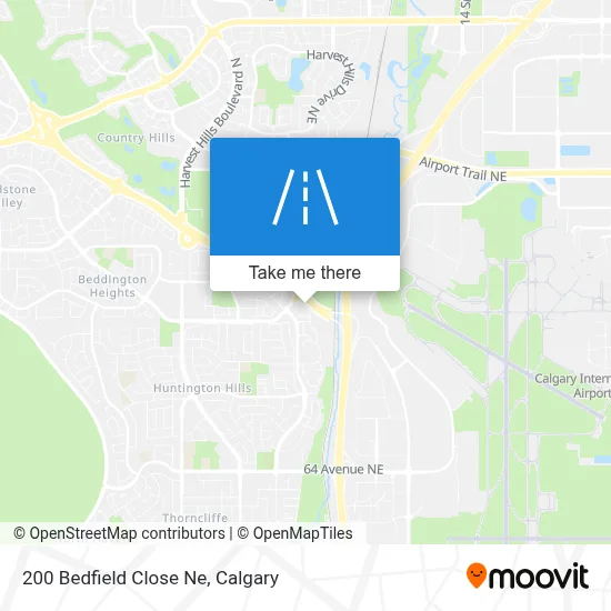 200 Bedfield Close Ne map