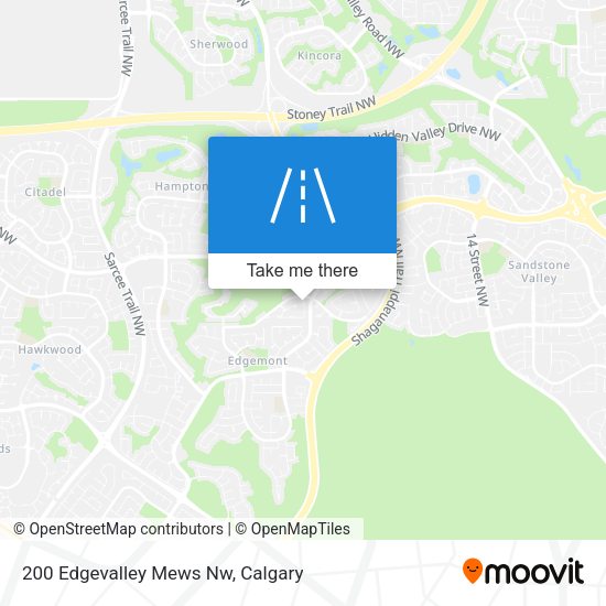 200 Edgevalley Mews Nw map