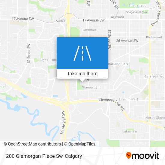 200 Glamorgan Place Sw map