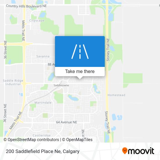 200 Saddlefield Place Ne map