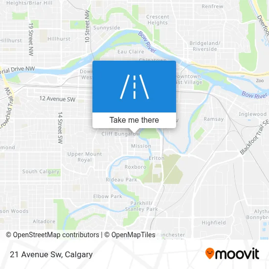 21 Avenue Sw map