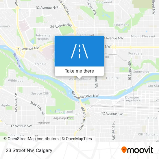 23 Street Nw map