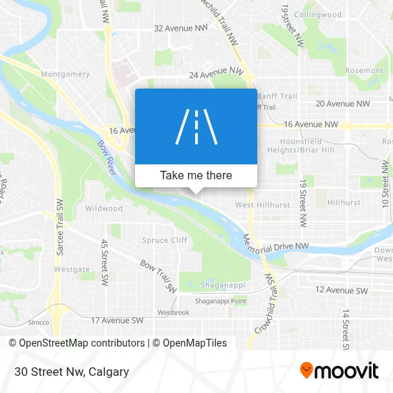 30 Street Nw map