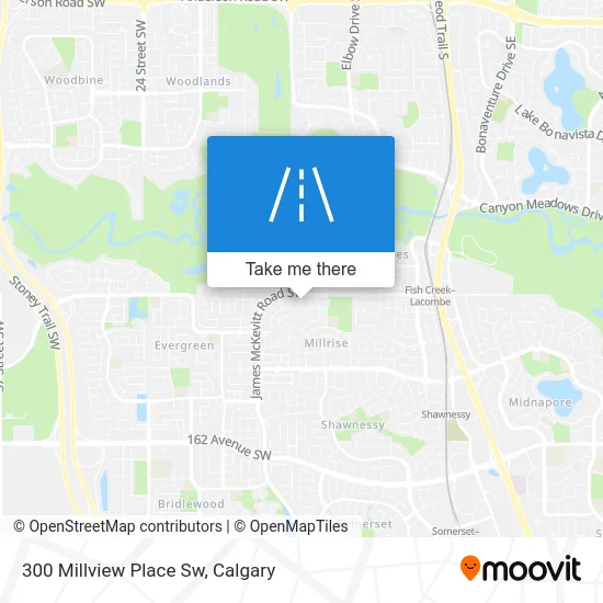 300 Millview Place Sw map