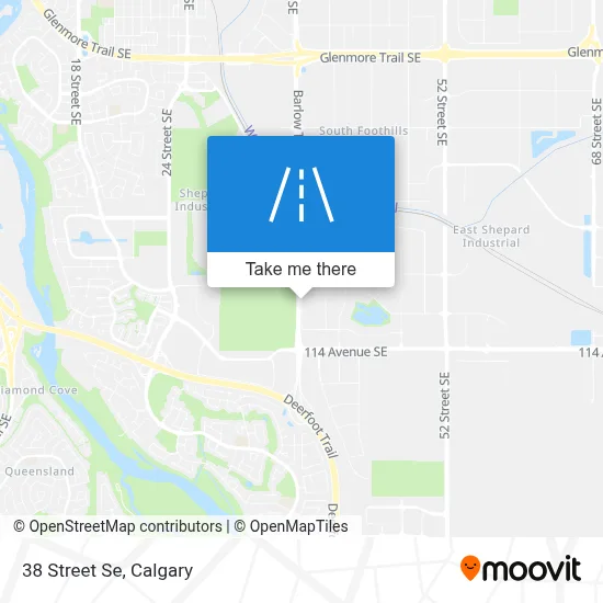 38 Street Se map