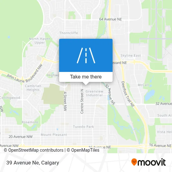 39 Avenue Ne map