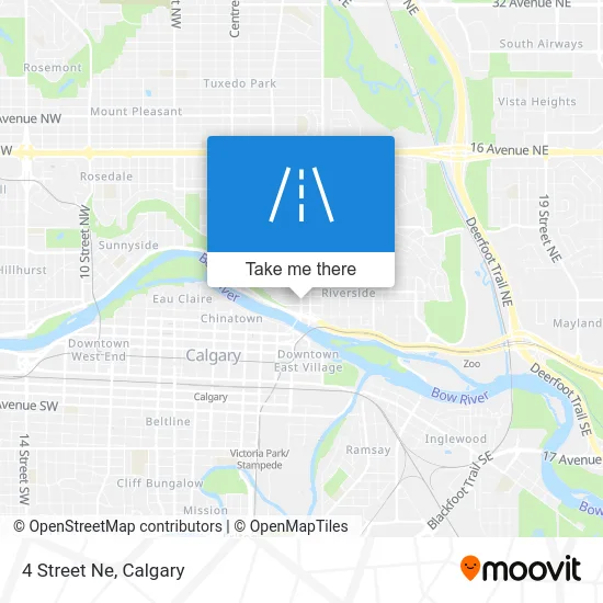 4 Street Ne map