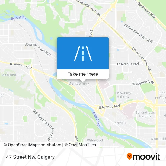 47 Street Nw map