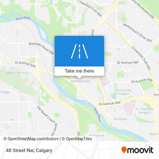 48 Street Nw map