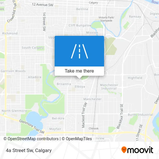 4a Street Sw map