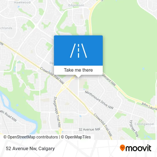 52 Avenue Nw map