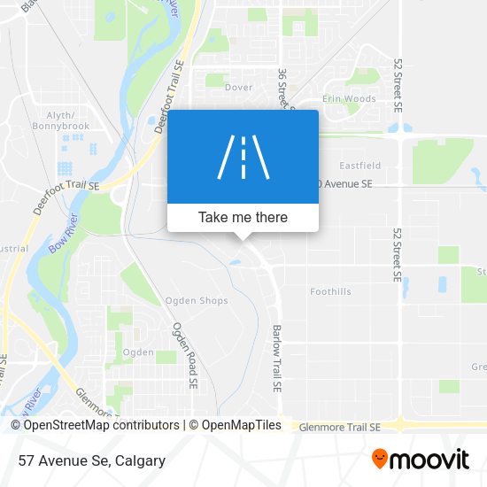 57 Avenue Se map