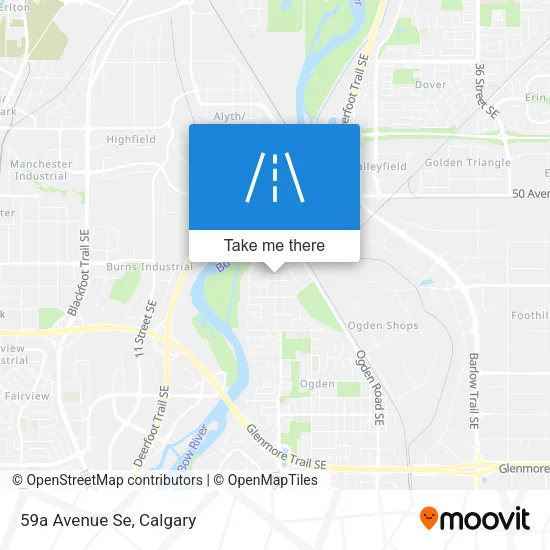 59a Avenue Se map