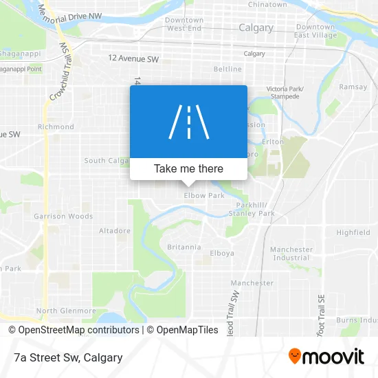 7a Street Sw map