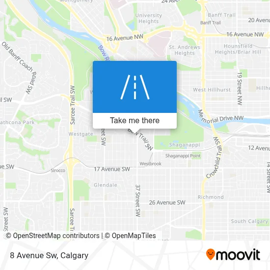8 Avenue Sw map
