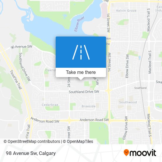 98 Avenue Sw map