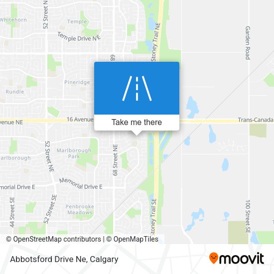 Abbotsford Drive Ne map