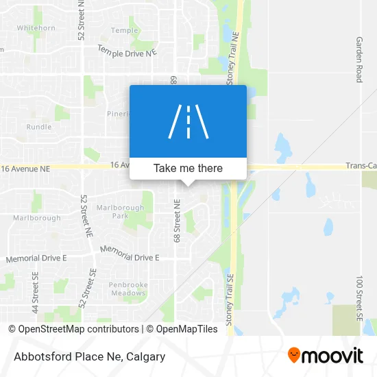 Abbotsford Place Ne map