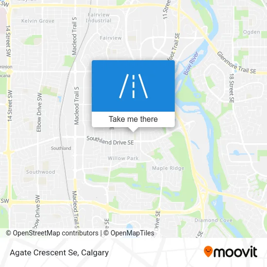 Agate Crescent Se map