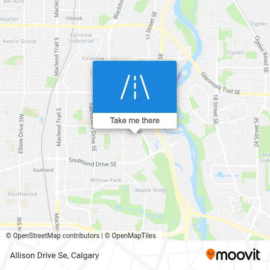 Allison Drive Se map