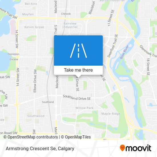 Armstrong Crescent Se map