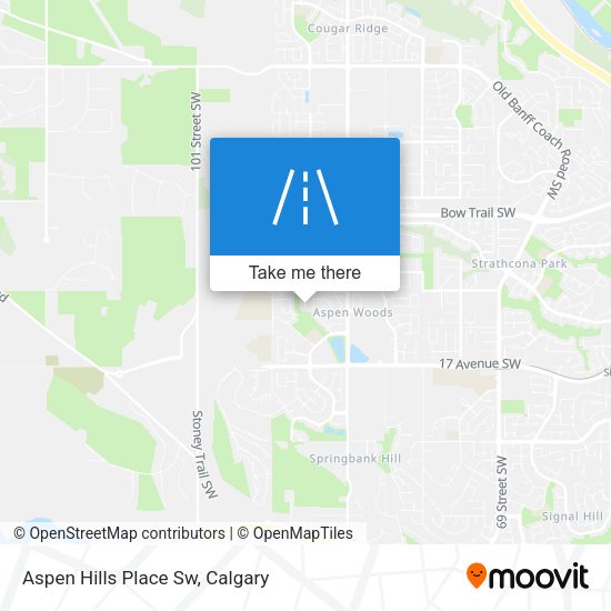 Aspen Hills Place Sw map