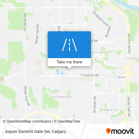 Aspen Summit Gate Sw map