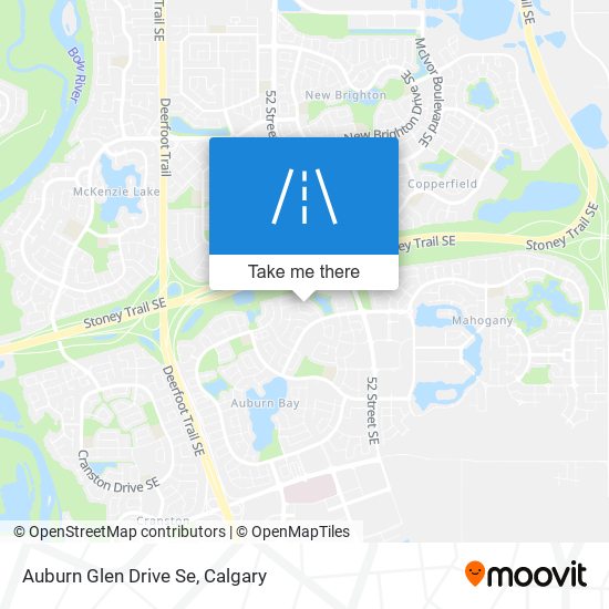 Auburn Glen Drive Se map