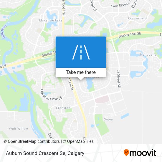 Auburn Sound Crescent Se map
