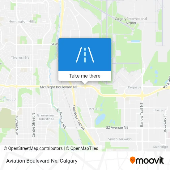 Aviation Boulevard Ne map