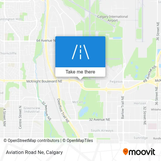 Aviation Road Ne map