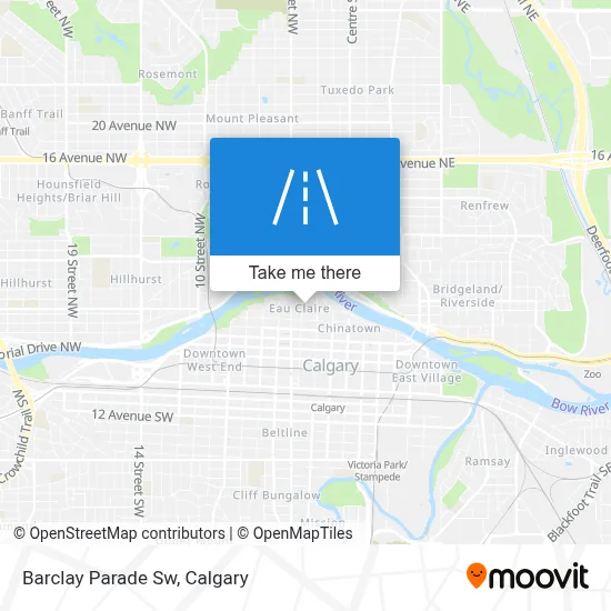 Barclay Parade Sw map