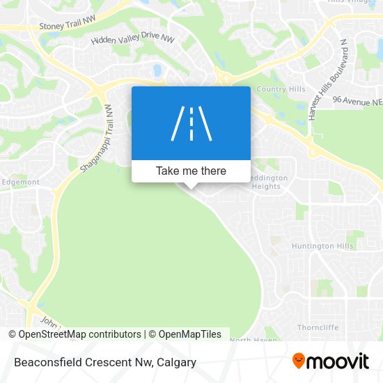 Beaconsfield Crescent Nw map