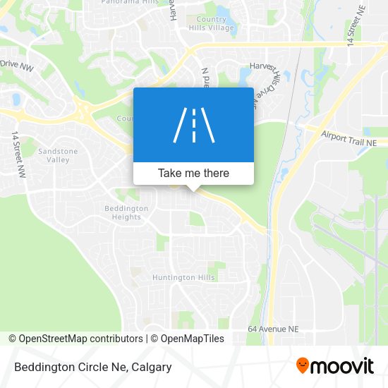 Beddington Circle Ne map