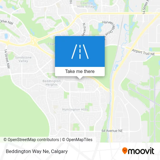 Beddington Way Ne map