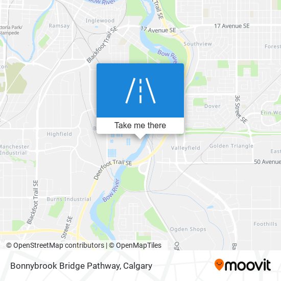 Bonnybrook Bridge Pathway map